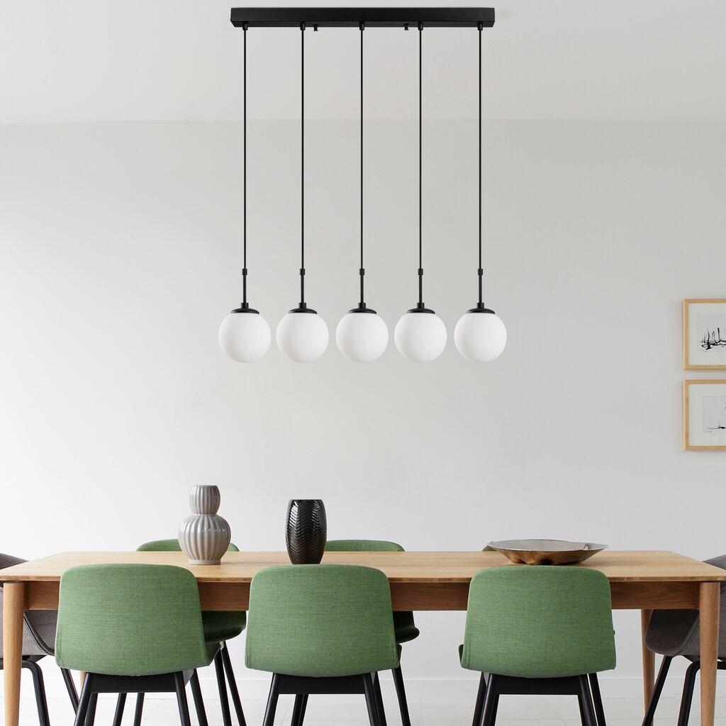 Opviq Luster Orbital-15-14021, 80x15x115cm, IP20, Crno-beli