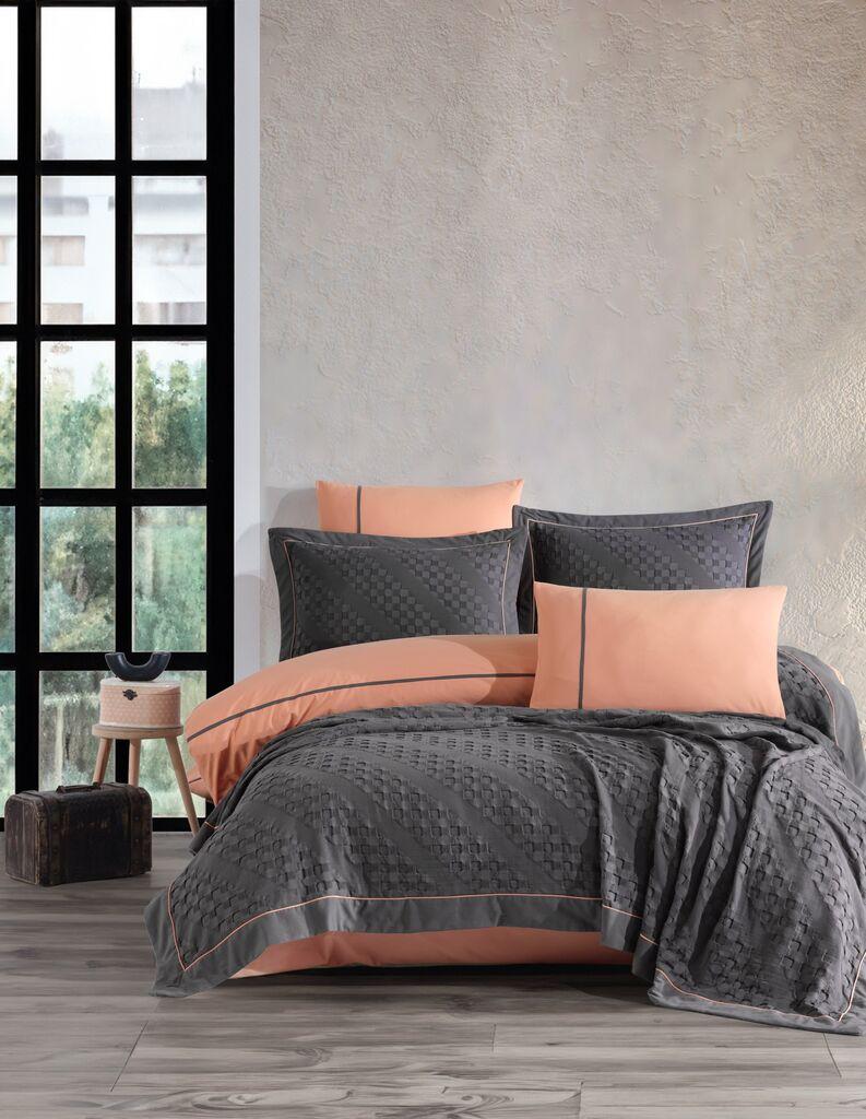 L'essentiel Maison Komplet posteljina Helen, 240x260 cm, Antracit