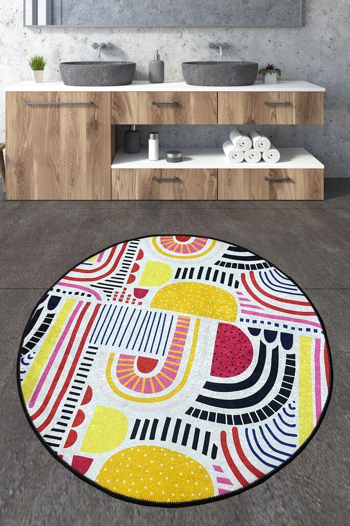 L'essentiel Maison Prostirka za kupatilo 120x120cm Šarena
