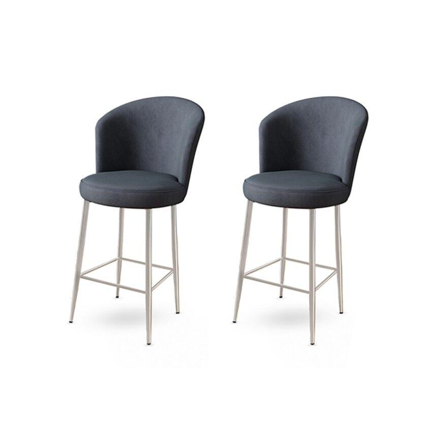 Hanah Home Set barskih stolica Fora, 2 komada, Antracit