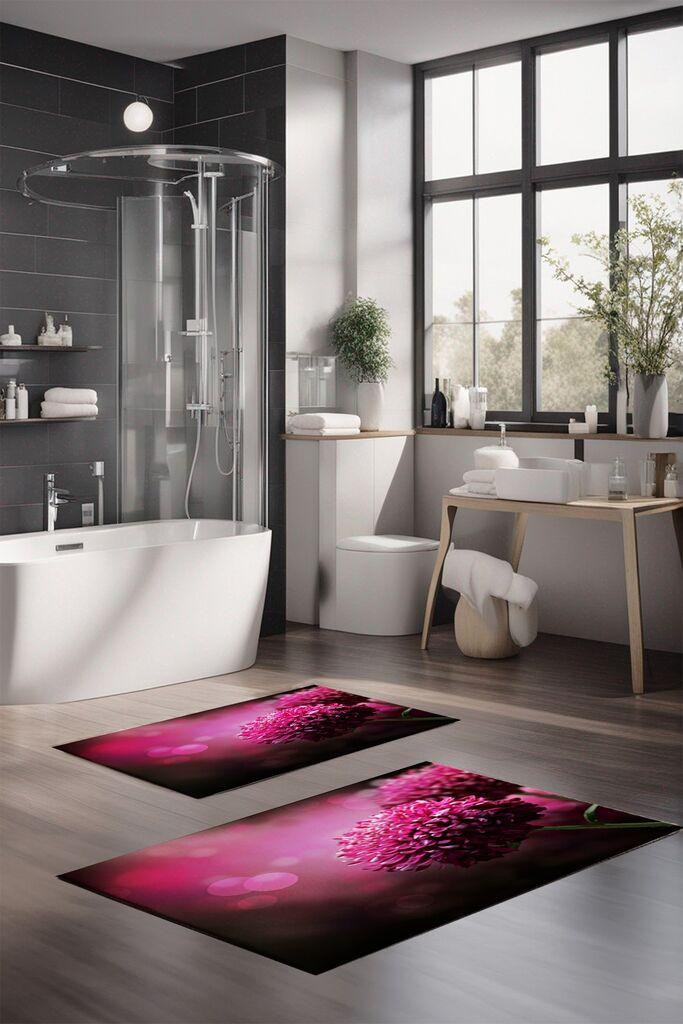 L'essentiel Maison Set prostirki za kupatilo CT-5121, 2 Komada, Roze