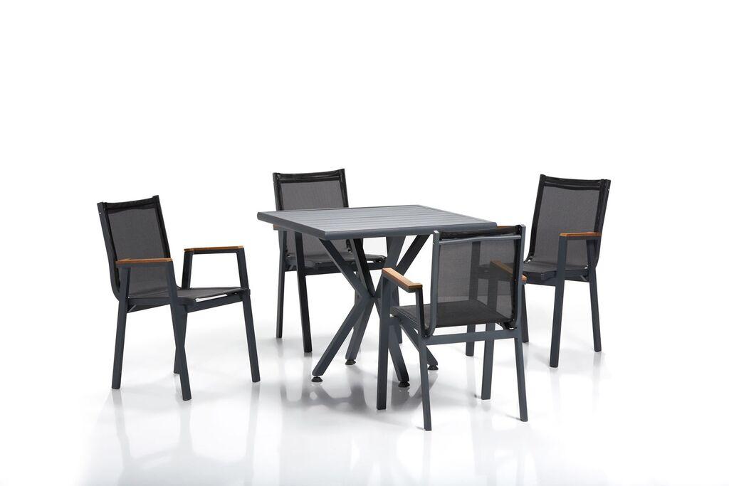 Hanah Home Set baštenskog nameštaja Samara 1, Crni