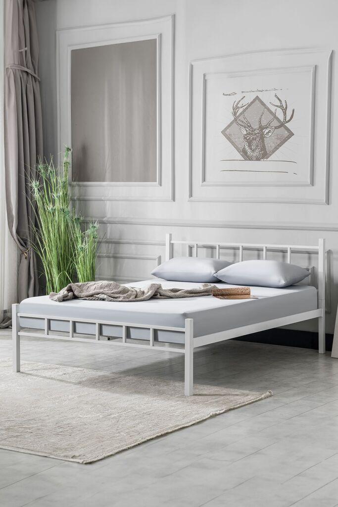 Hanah Home Francuski ležaj K90, 120x95x200 cm, Beli