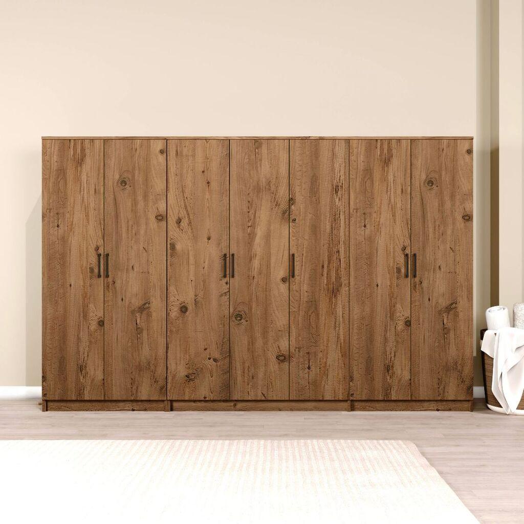Hanah Home Ormar Kardelen 1600-116, 280x180x51,8 cm, , Braon