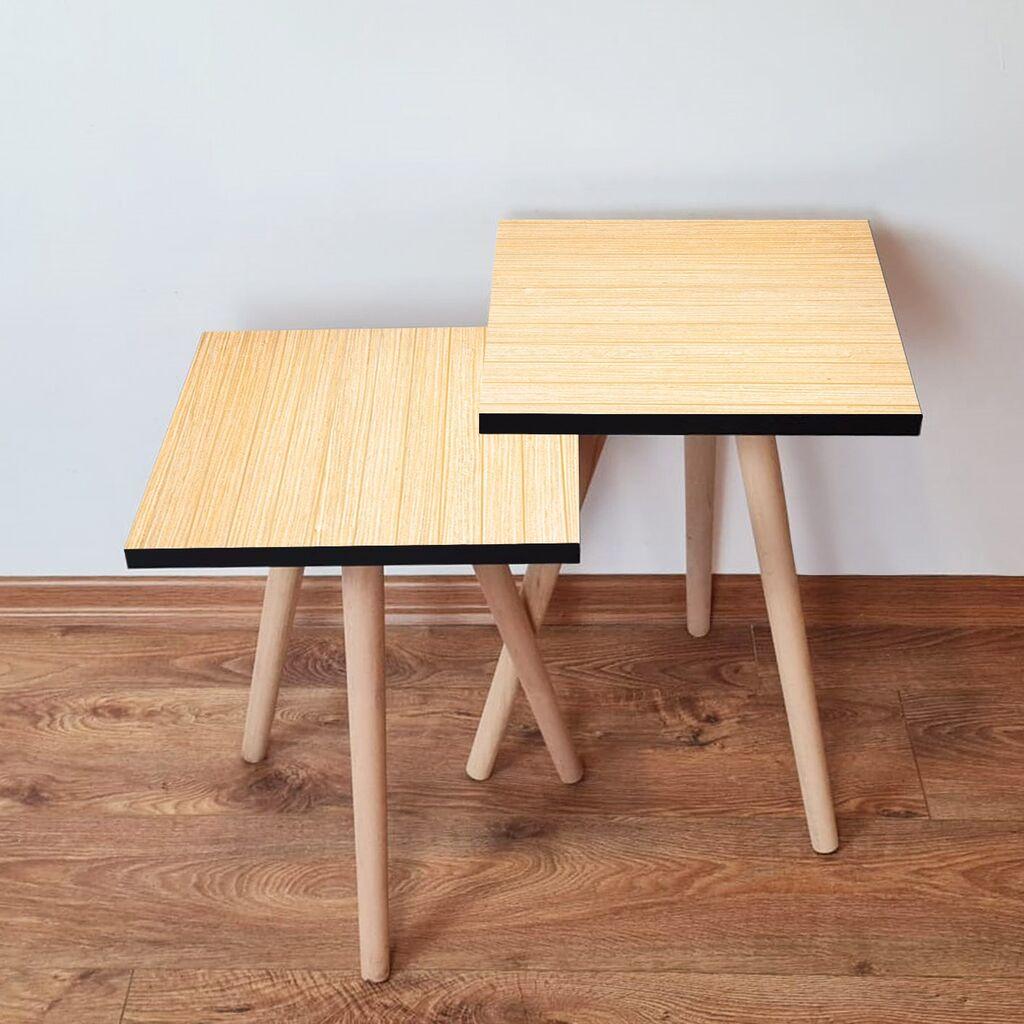 Hanah Home Set klub stočića 2Shp82, 2 komada, Šareni