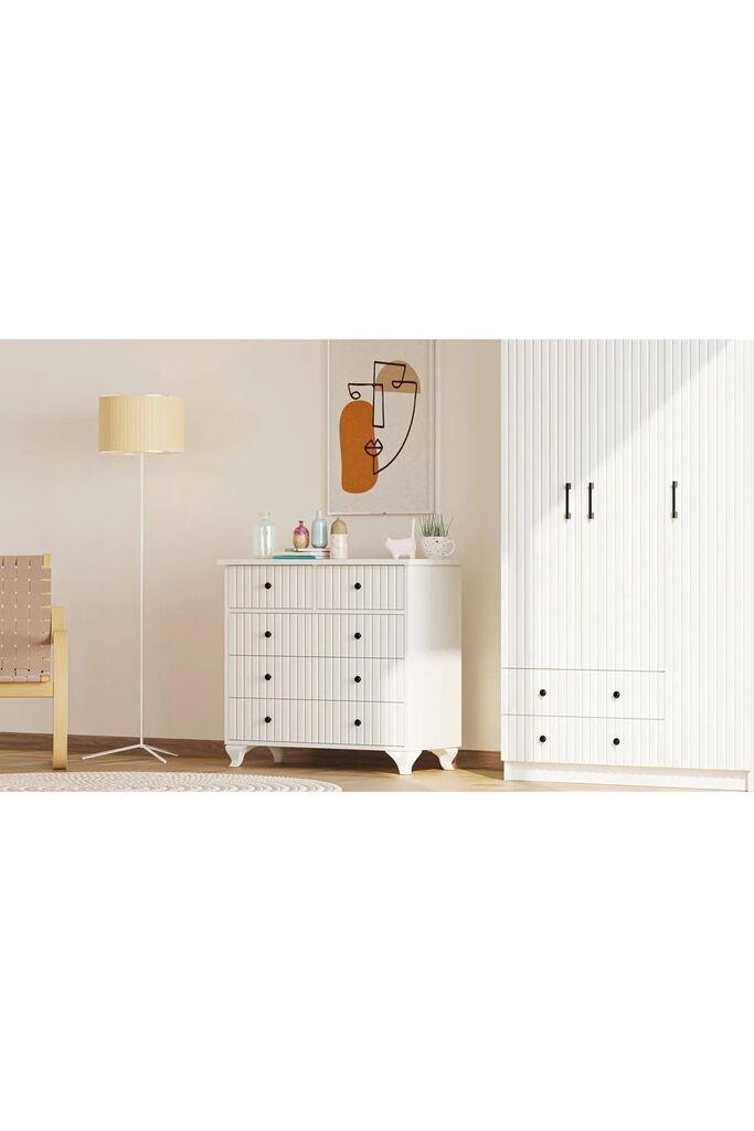 Hanah Home Komoda Rb-185-09, 90x86x40 cm, Bela