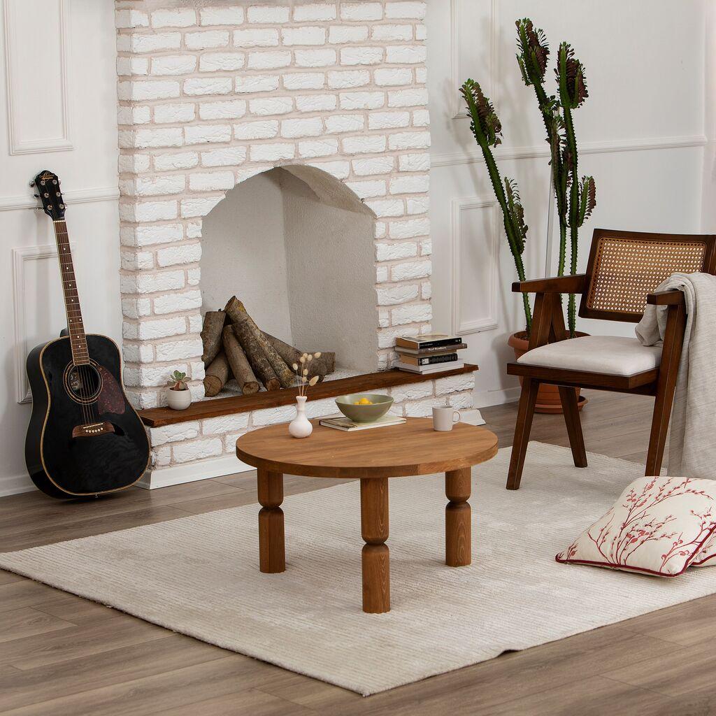 HANAH HOME Ida 70 Klub sto, 70x40x70cm, Hrast