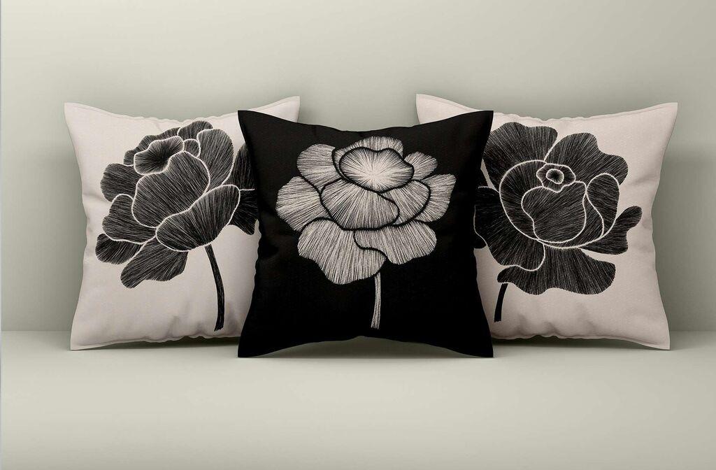 Aberto Design Set dekorativnih jastučnica Asr_plw25-32, 43x43 cm, 3 komada, Šarena