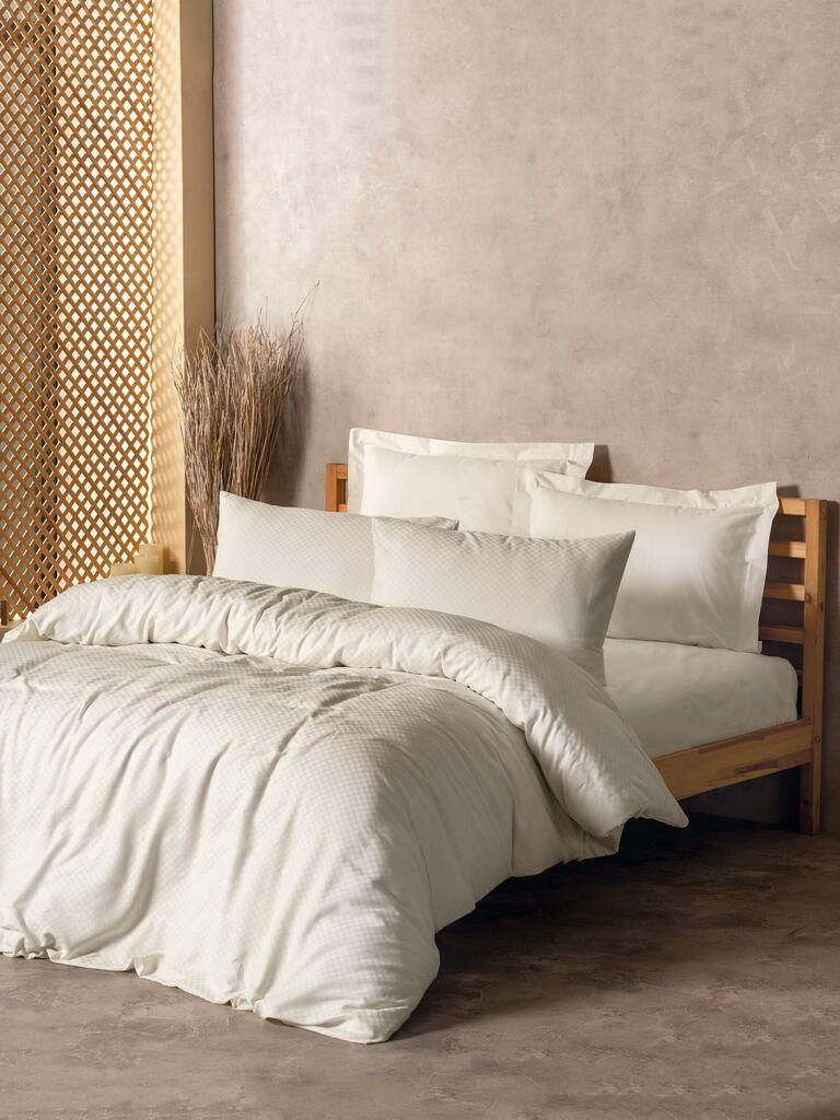 L'essentiel Maison Komplet posteljine Plaid, 160x220cm, Krem