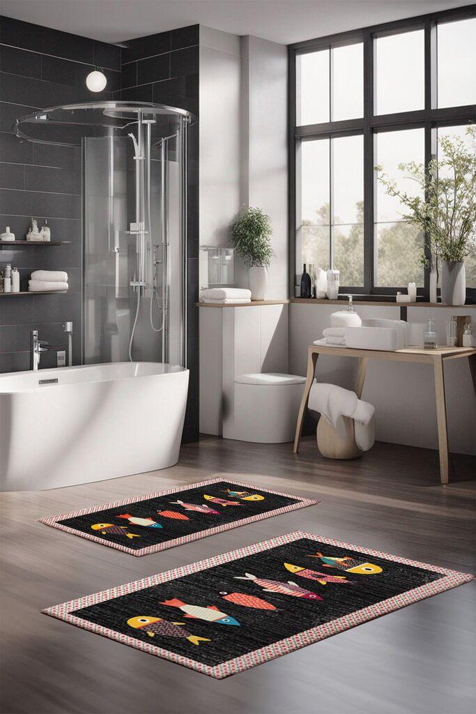 L'essentiel Maison Set prostirki za kupatilo CT-5292, 2 Komada, Šarena