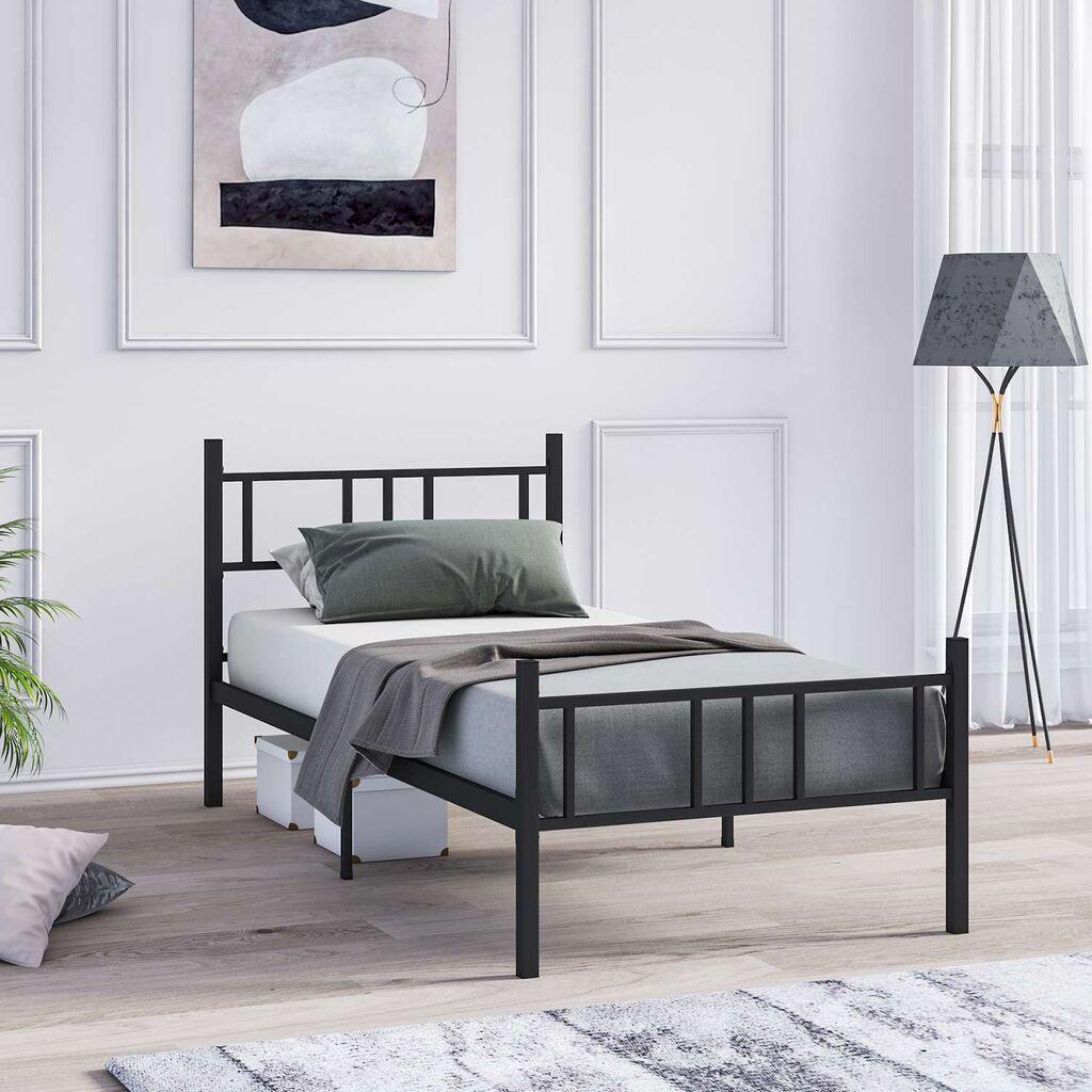 Hanah Home Ram za krevet Akin, 100x200 cm,Crni