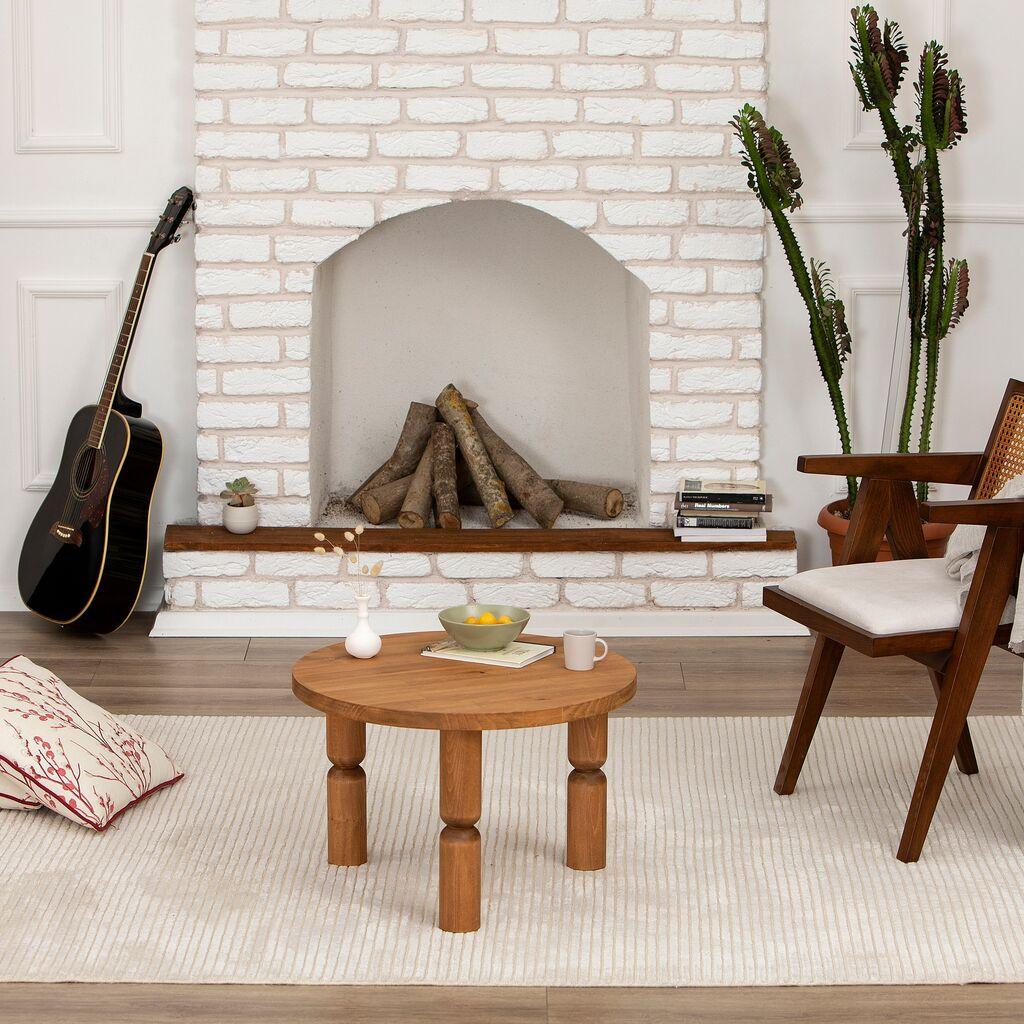 HANAH HOME Ida 60 Klub sto, 60x40x60cm, Hrast