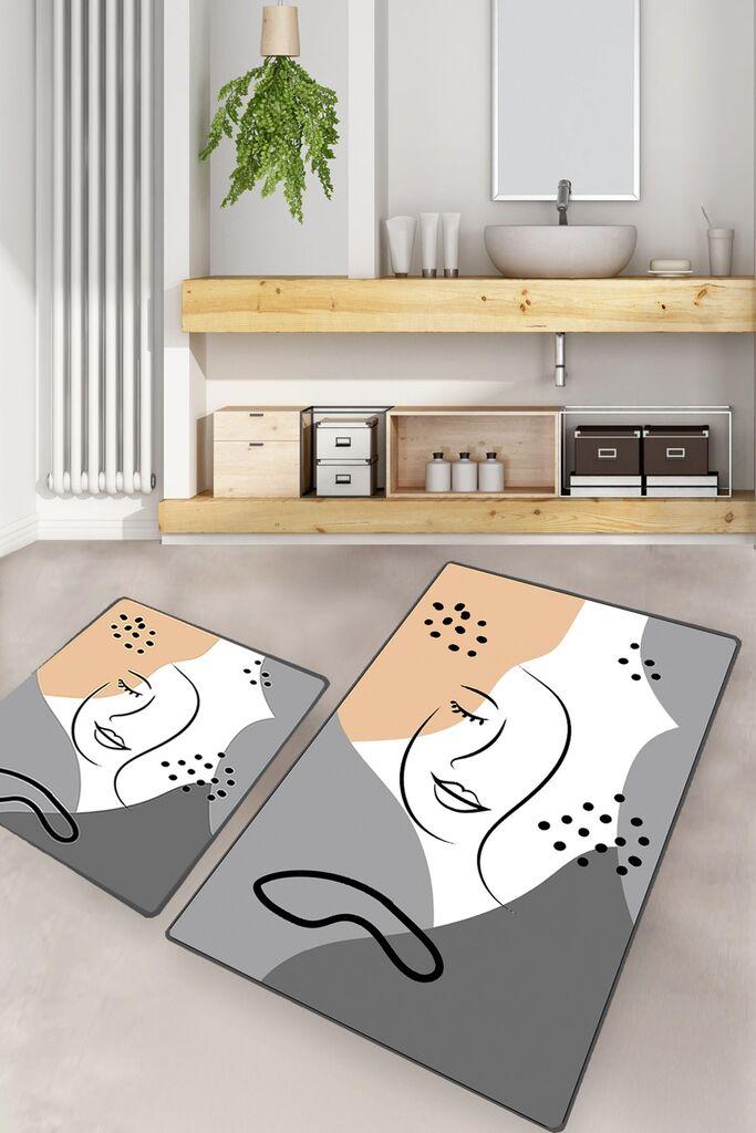 L'essentiel Maison Set 2 prostirke za kupatilo Šareni