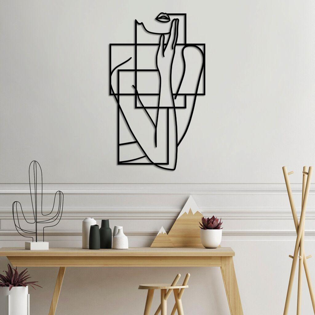 Wallity Zidna dekoracija Think L, 70x42cm, Crna