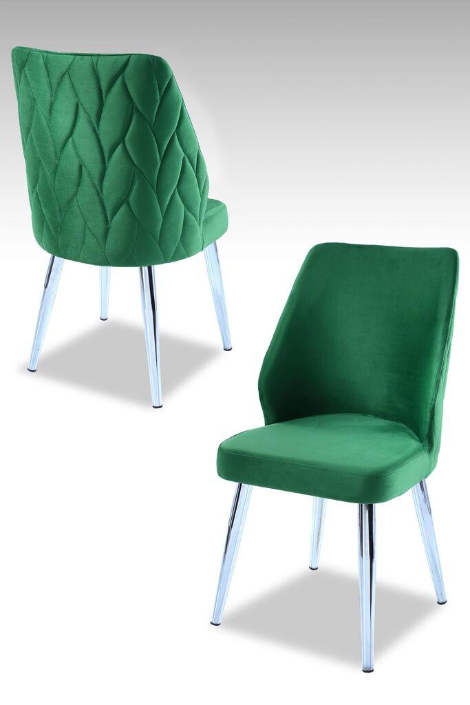 Hanah Home Set stolica Pufi, 48x90x43 cm, 2 komada, Zelene