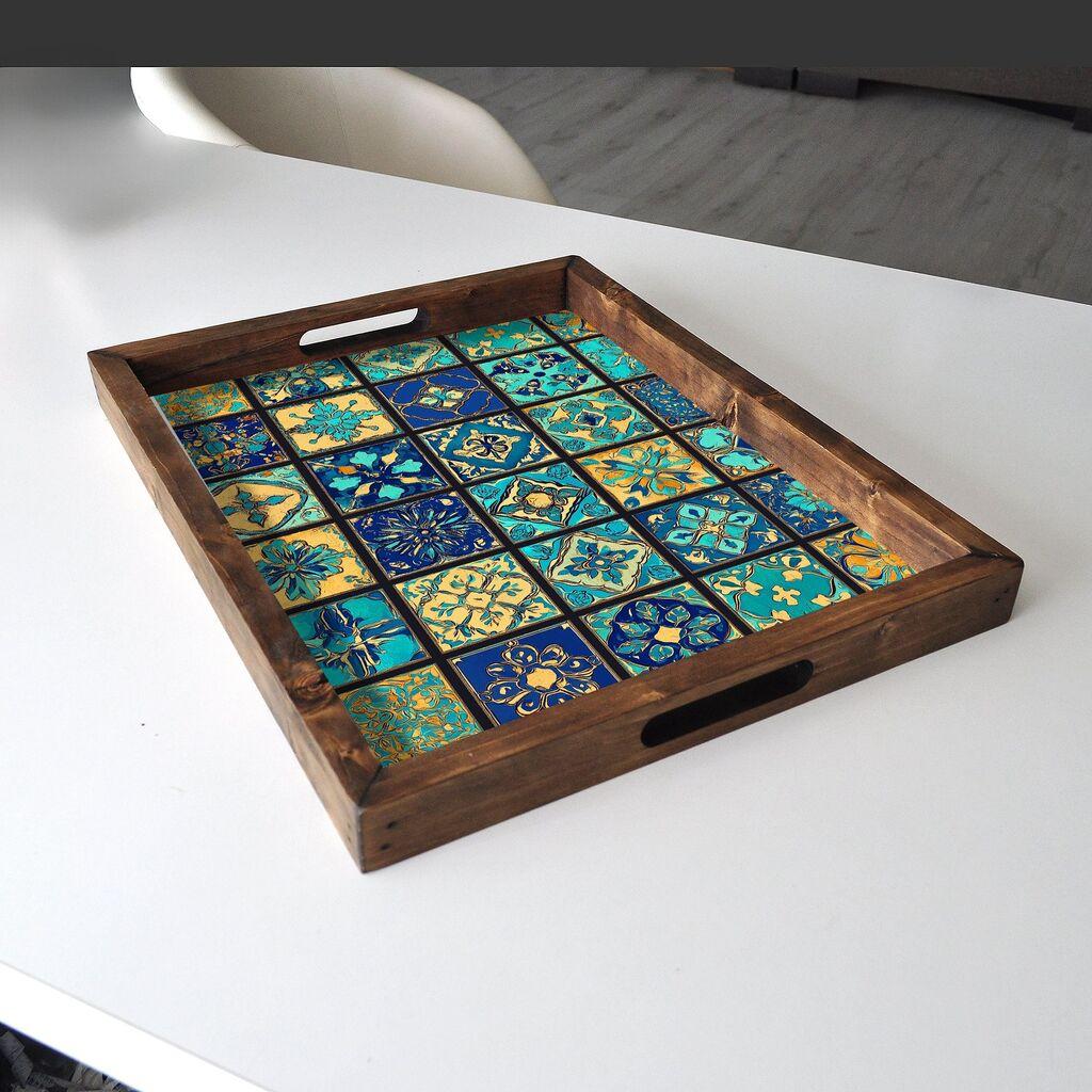 Aberto Design Poslužavnik REF031 48 x 38 x 4 cm, Šareni
