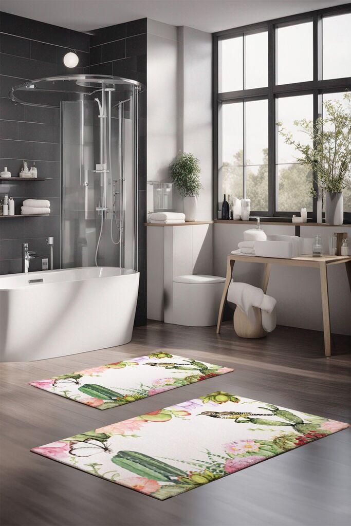 L'essentiel Maison Set prostirki za kupatilo CT-5208, 2 Komada, Šarena