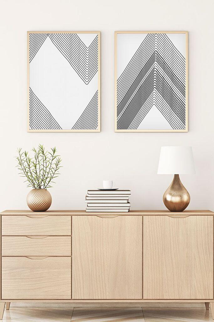 Wallity Uramljena slika Huhu74, 50x70 cm , 2 dela