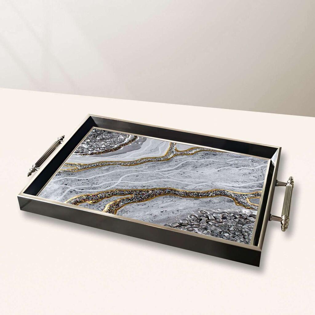 Aberto Design Poslužavnik TPG10049 50 x 29 x 3.5 cm, Šareni