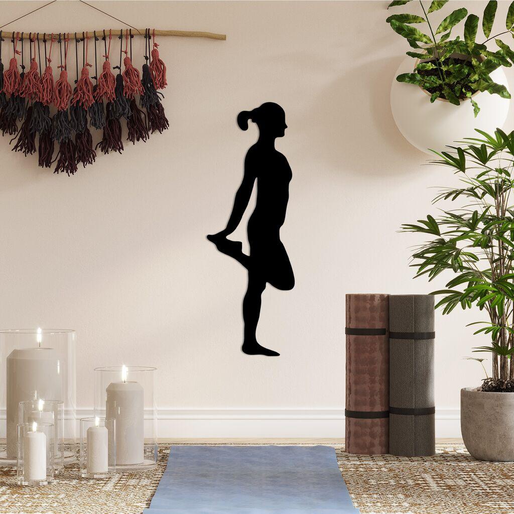 Wallity Zidna dekoracija Yoga 1, 21x60cm, Crna
