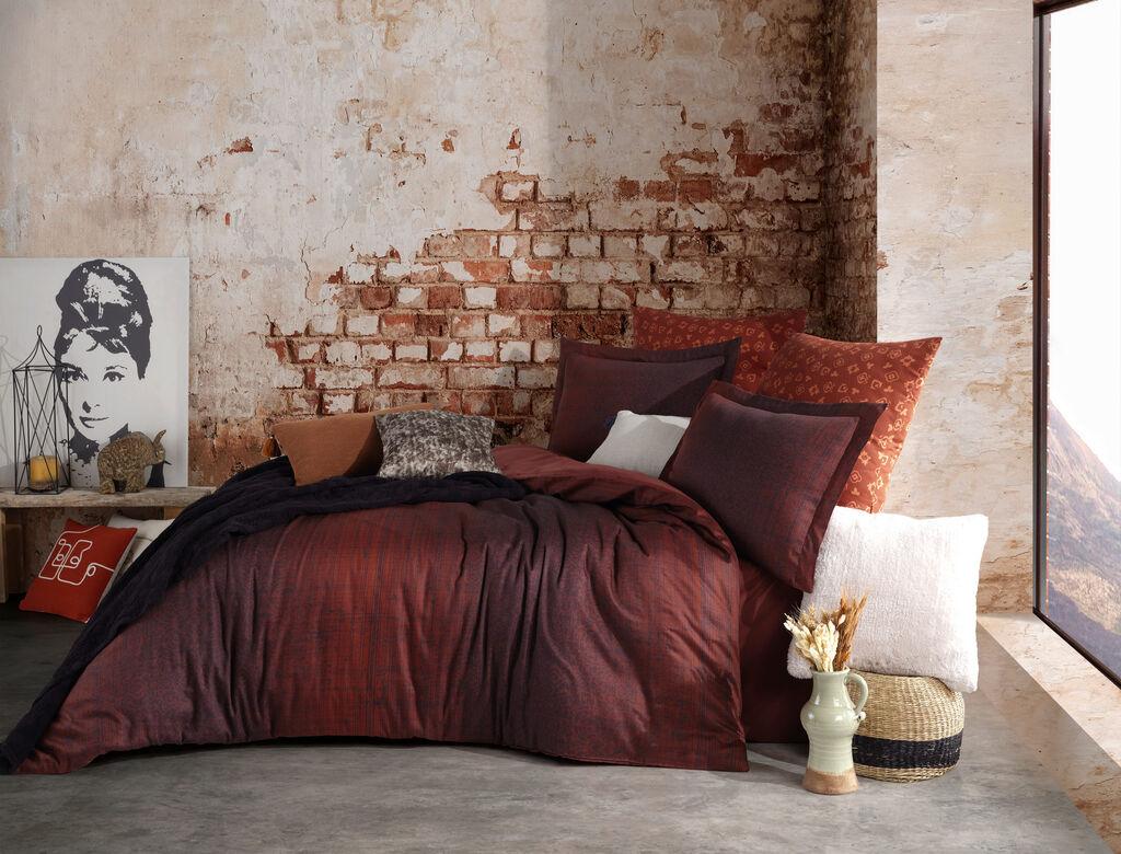 L'essentiel Maison Komplet posteljine Double Tamir, 200x220 cm, Bordo