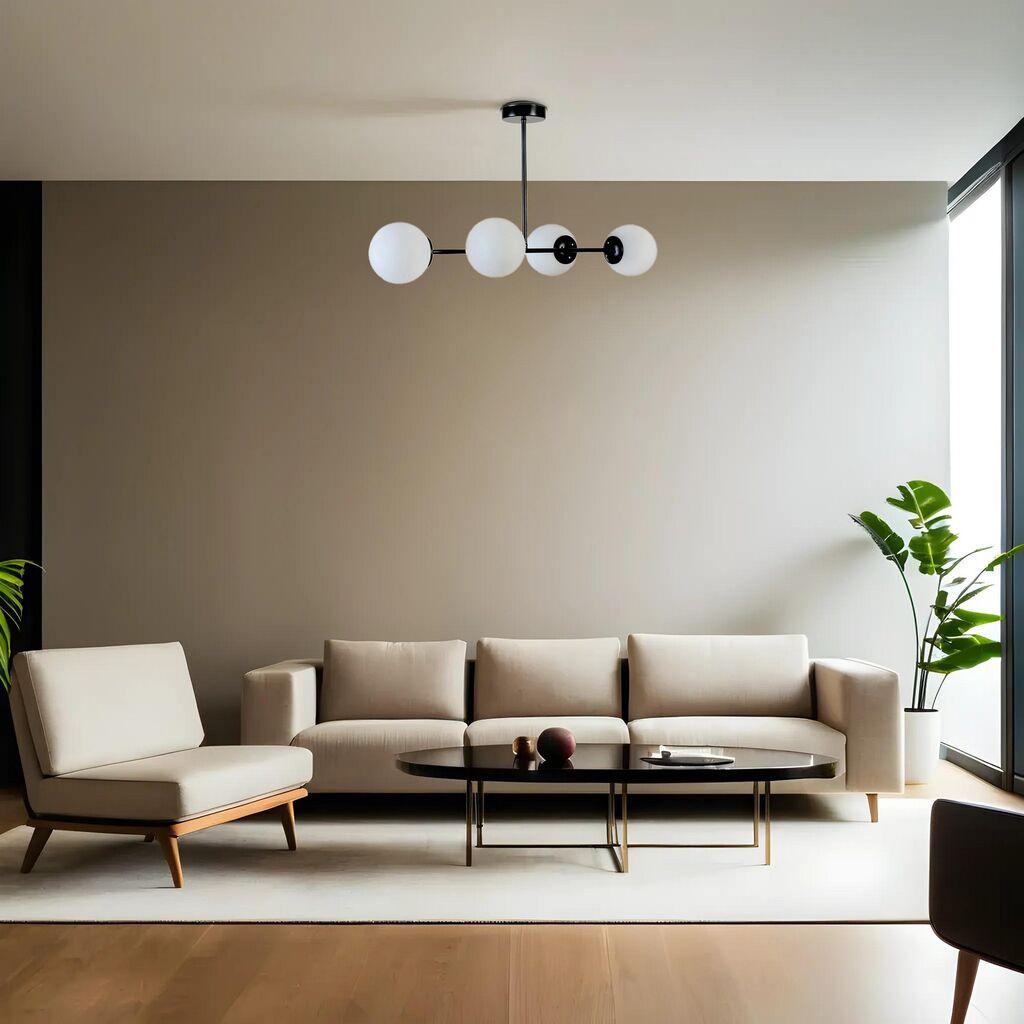 Opviq Luster Favori, 65cm 90 cm, E27, Crni