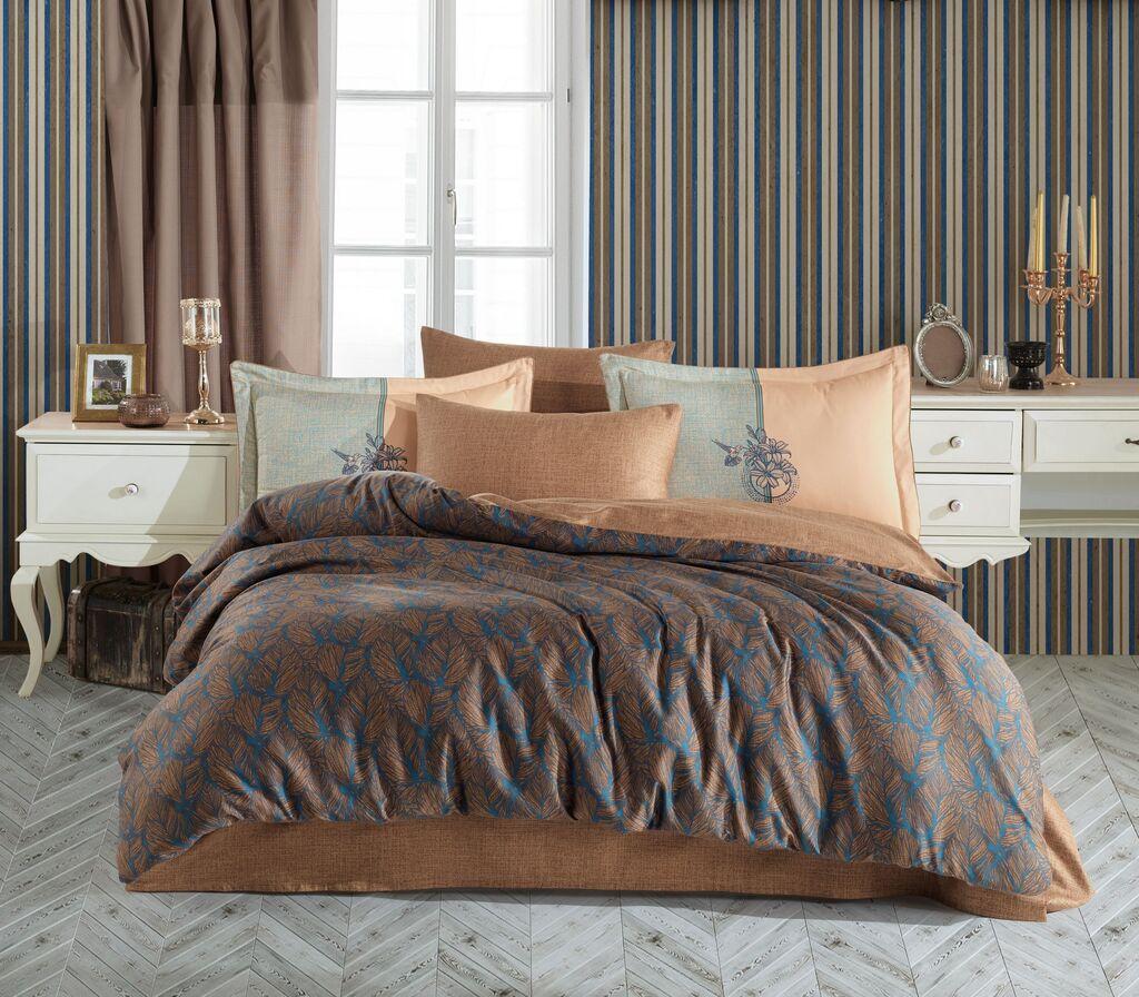 L'essentiel Maison Komplet posteljina Lotus, 200x220 cm, Braon-Plava