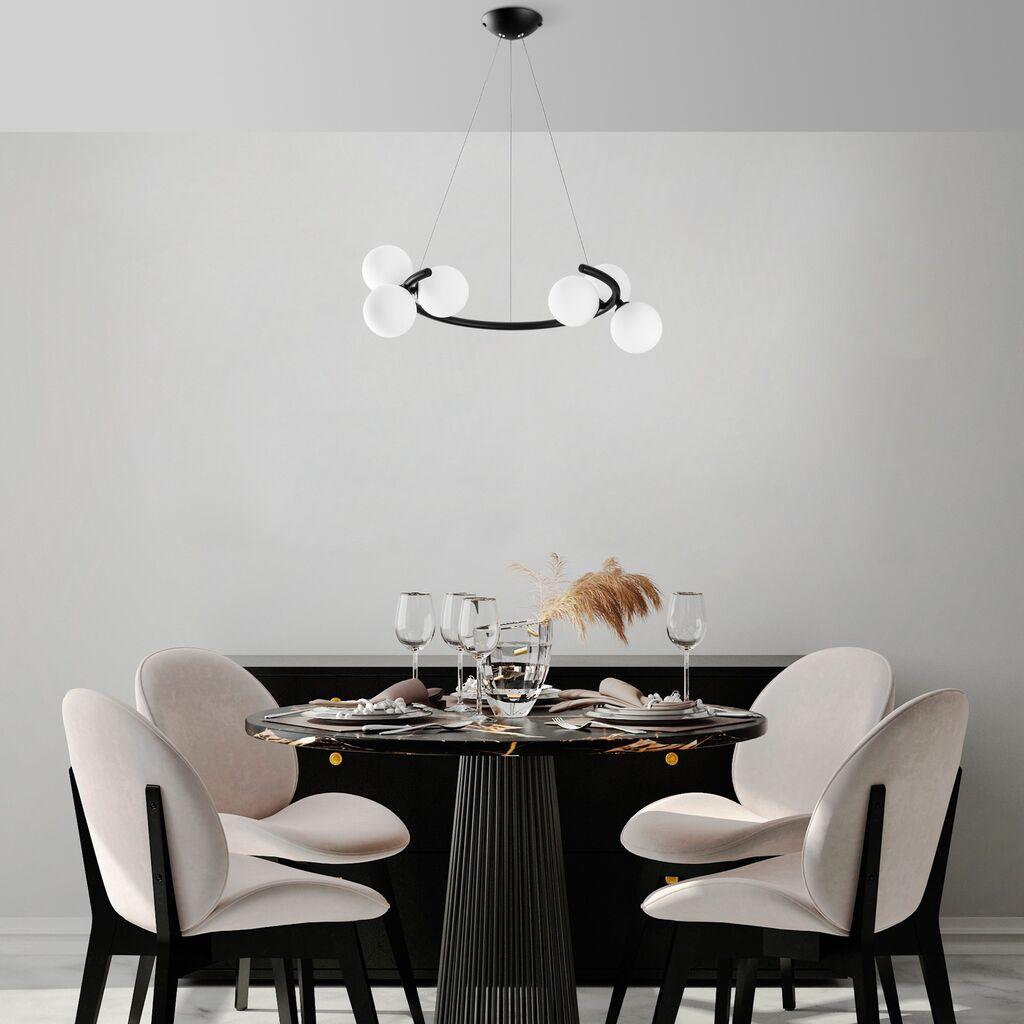 Opviq Luster Luminar-14145, 55x50x115cm, IP20, Crno-beli