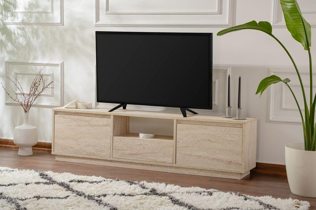Nordure TV Komoda Vanguard, 160x42x29.5cm, Bež
