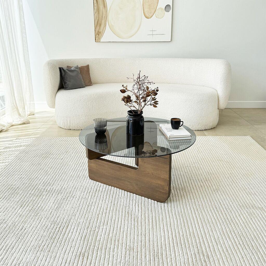 Hanah Home Klub sto Mia, 75x35x75 cm, Braon