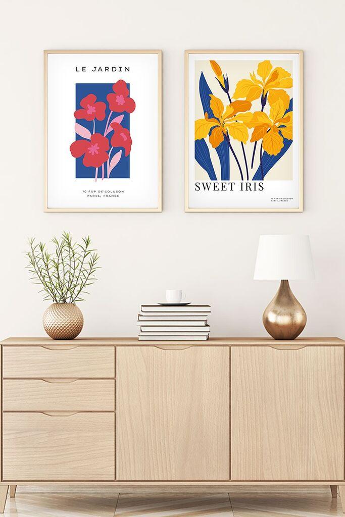Wallity Uramljena slika Huhu171, 20x30 cm , 3 dela