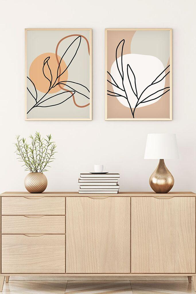 Wallity Uramljena slika Huhu61, 20x30 cm , 2 dela