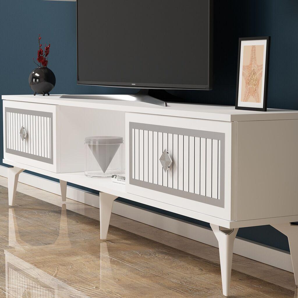 Hanah Home TV komoda Nil, 150 cm, Bela