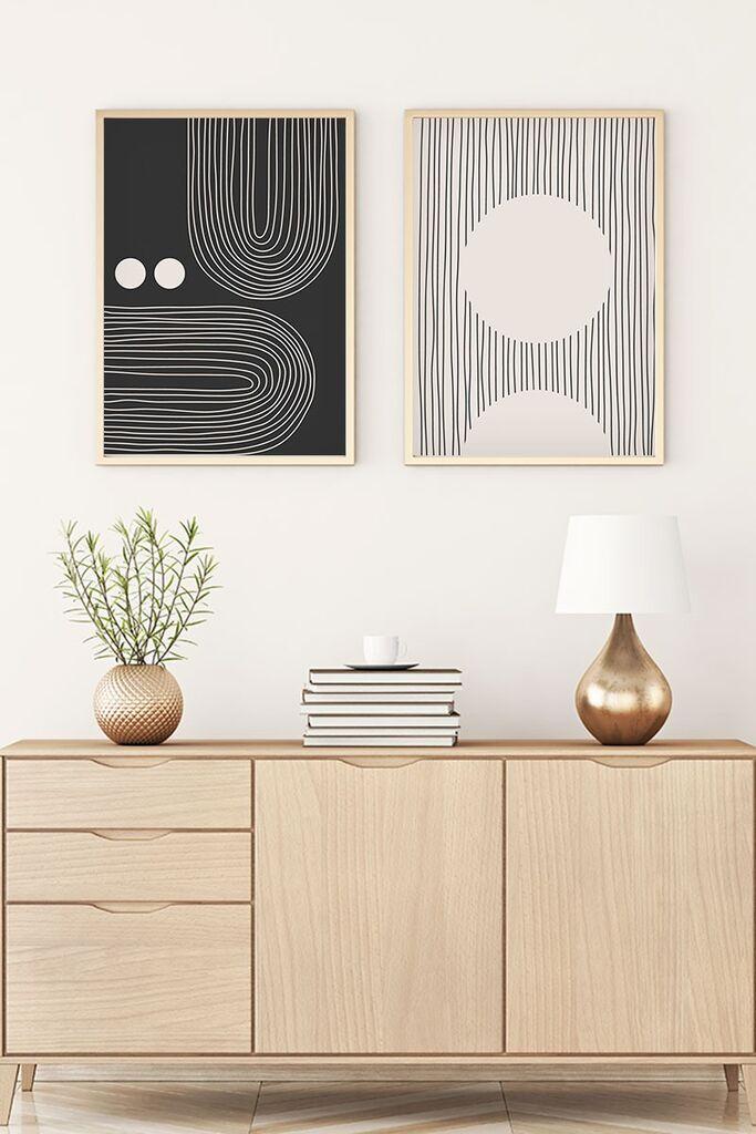Wallity Uramljena slika Huhu87, 50x70 cm , 2 dela