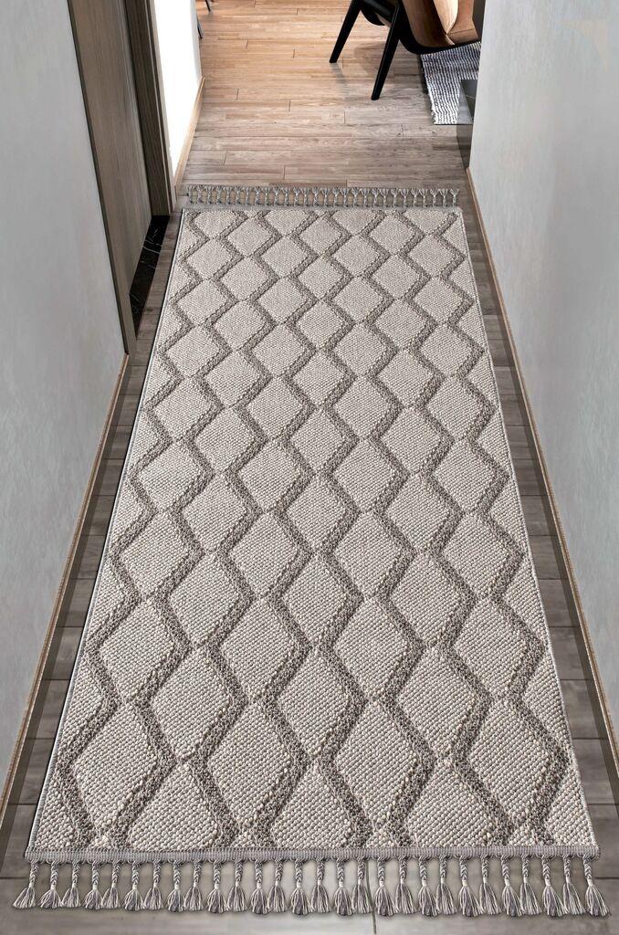 Conceptum Hypnose Tepih 100x500cm Sivi