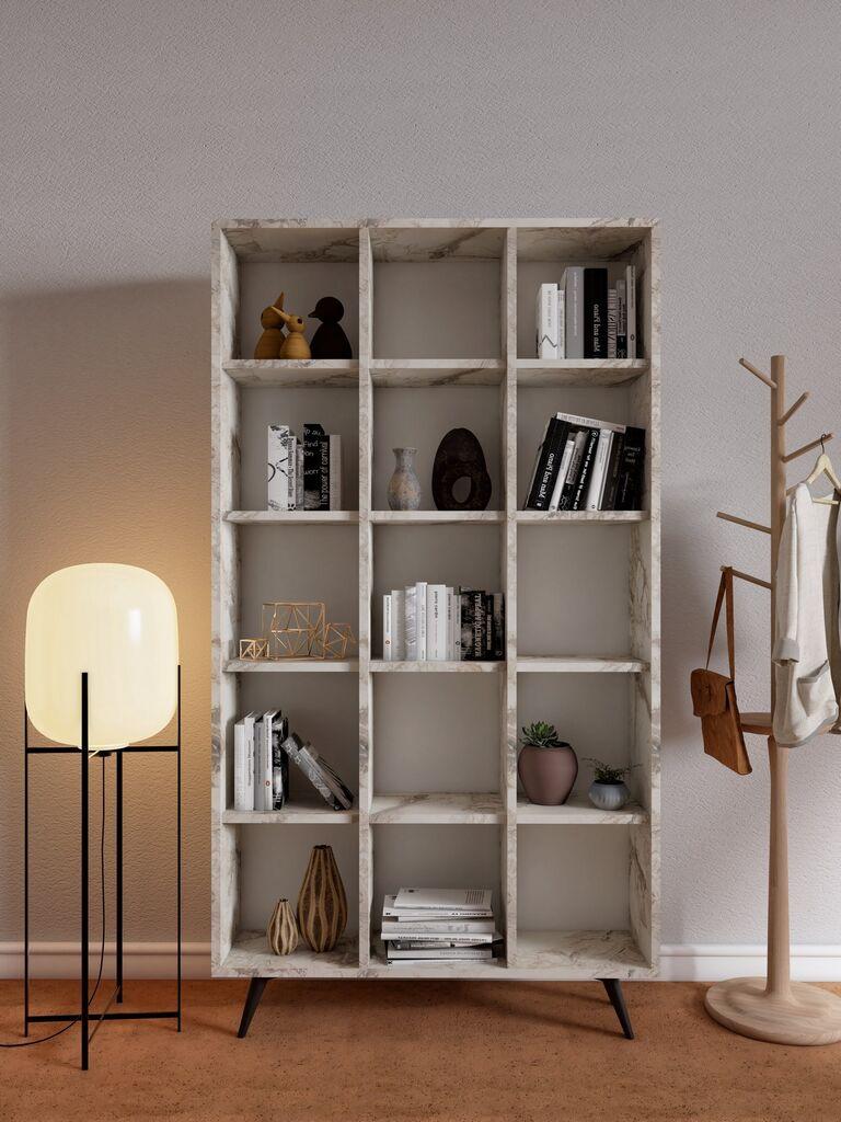 Hanah Home Polica za kuću Zipa, 100x184x25 cm, Krem