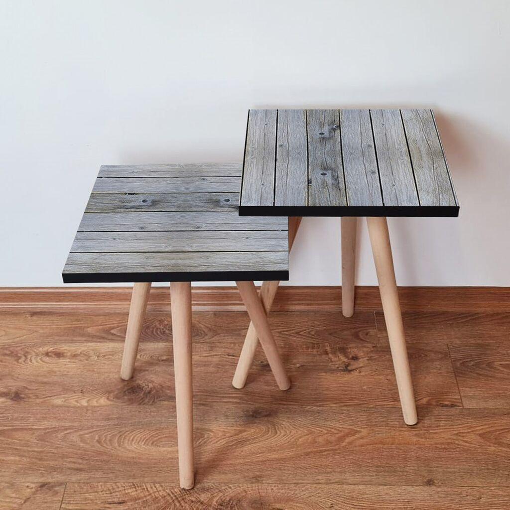 Hanah Home Set klub stočića 2Shp388, 2 komada, Šareni
