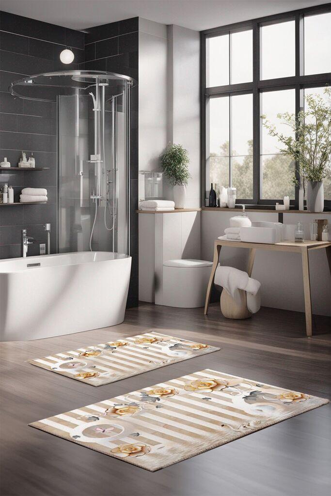 L'essentiel Maison Set prostirki za kupatilo CT-5230, 2 Komada, Šarena