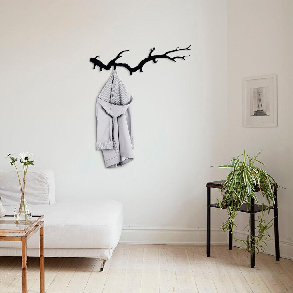 Wallity Bough Čiviluk, 87x22 cm, Crni