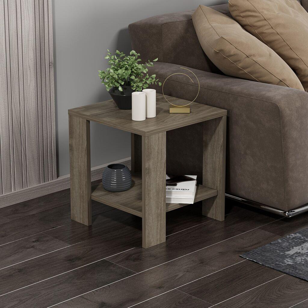 Hanah Home Klub sto Midi Yan, 40x40x42 cm, Orah