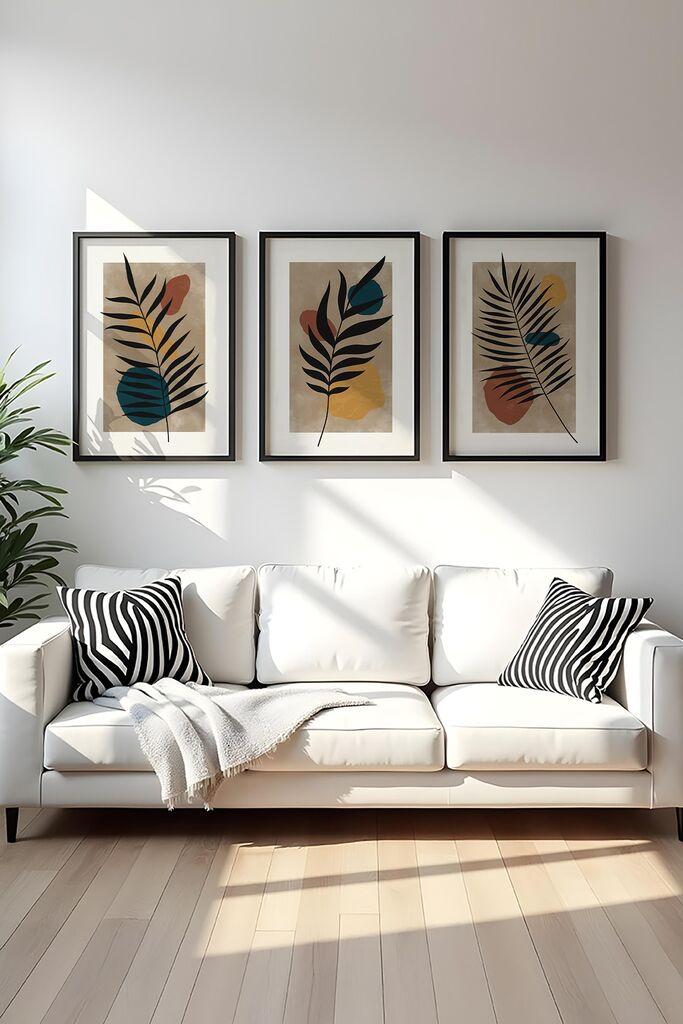 Wallity Uramljena slika Huhu483S, 20x30 cm , 3 dela