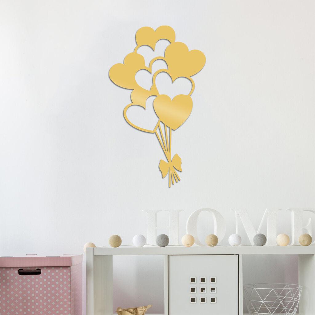 Wallity Zidna dekoracija Balloons, 21 x 35 cm,  Zlatne boje