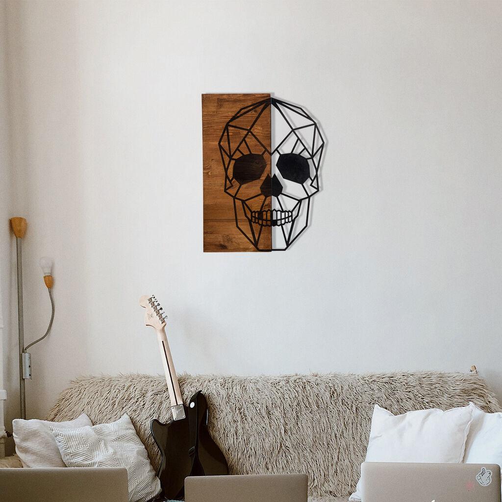 Wallity Zidna dekoracija Skullr, 44x58 cm, Smeđe boje