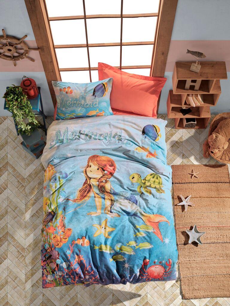 L'essentiel Maison Komplet posteljine Mermaid, 160x220cm, Plava