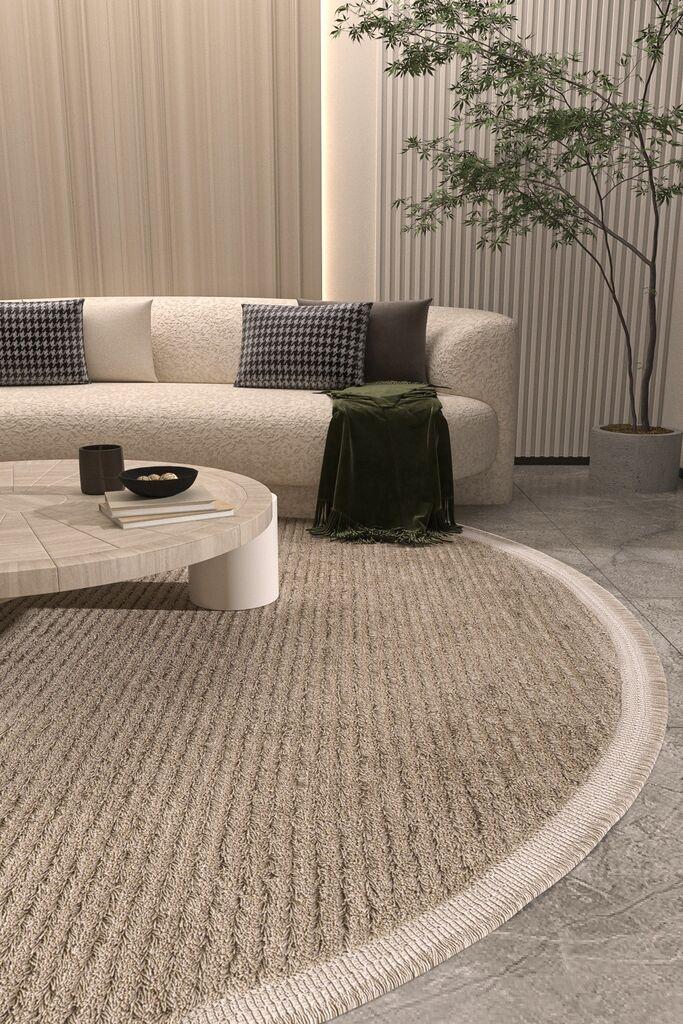 Conceptum Hypnose Tepih Vetrina 3602, O160 cm, Smeđi