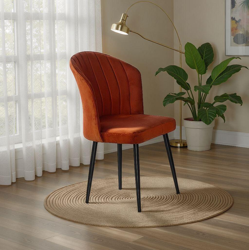 Hanah Home Set stolica Rubi, 52x85x42 cm, 4 komada, Narandžaste