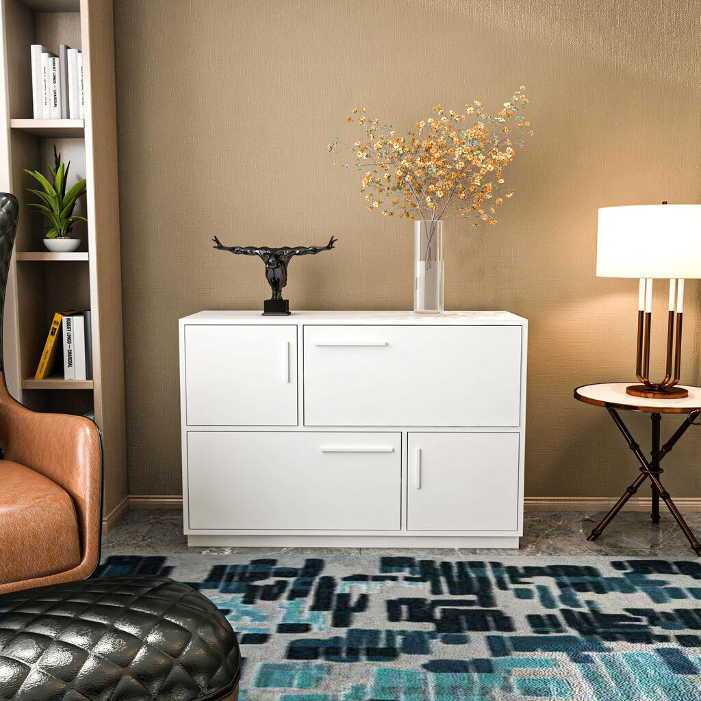 Hanah Home Konzola Mares, 120x81,6 x45 cm, Bela