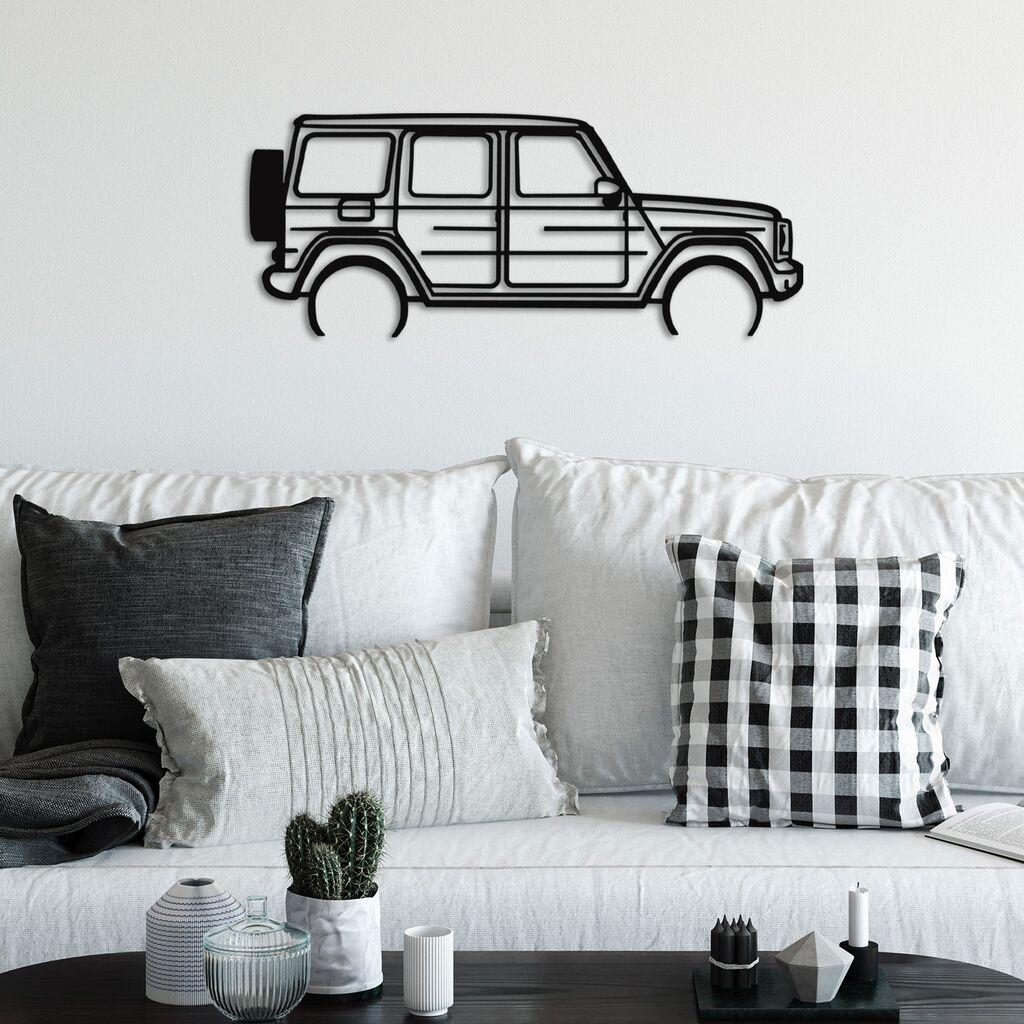 Wallity Zidna dekoracija Mercedes G-Class, 73 x 30 cm,  Crna
