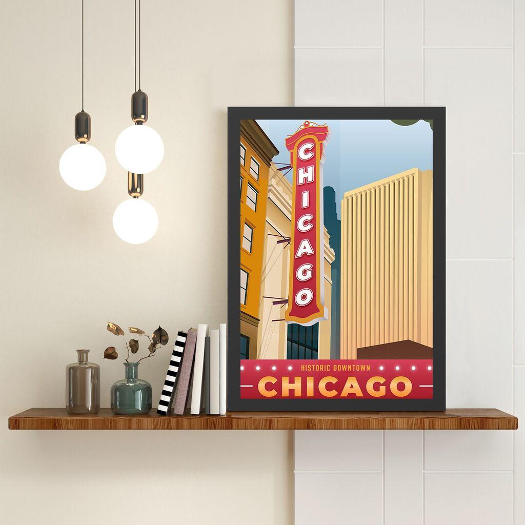 Wallity Uramljena slika Chicago, 35x45 cm