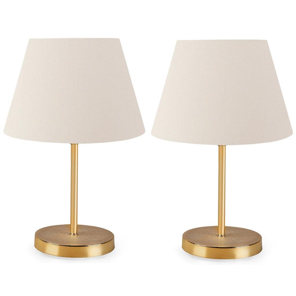 Opviq AYD 2339 Stona lampa, Zlatno-Bela